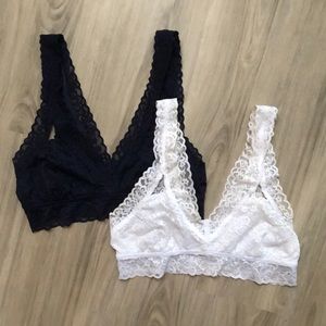 2 Aerie Lace Bralettes